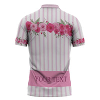 Personalized Kentucky Horse Racing Zipper Polo Shirt Run For The Rose