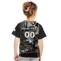 Custom Baseball Japan Samurai Kid T Shirt Black Grunge Vintage