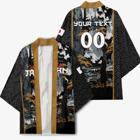 Custom Baseball Japan Samurai Kimono Black Grunge Vintage