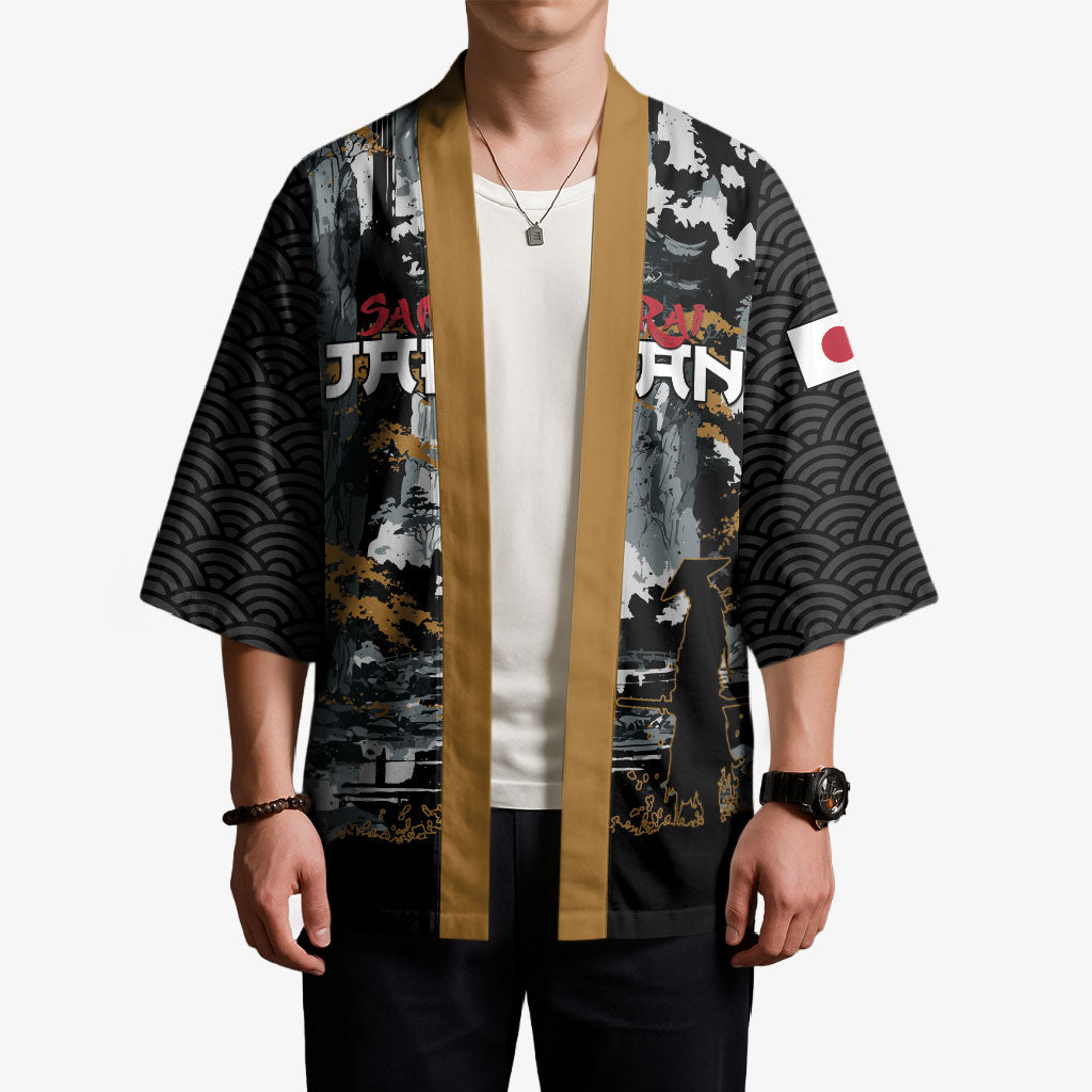 Custom Baseball Japan Samurai Kimono Black Grunge Vintage