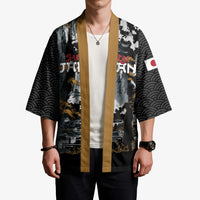 Custom Baseball Japan Samurai Kimono Black Grunge Vintage