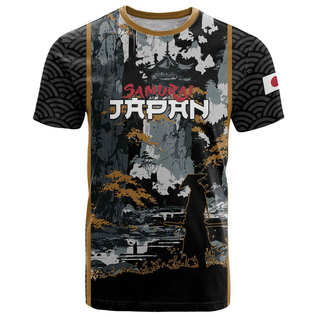 Custom Baseball Japan Samurai T Shirt Black Grunge Vintage