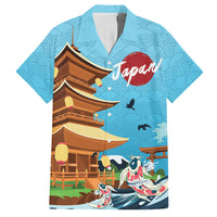 Japan Land Of The Rising Sun Hawaiian Shirt Japanese Pagoda Koi Fish