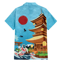Japan Land Of The Rising Sun Hawaiian Shirt Japanese Pagoda Koi Fish