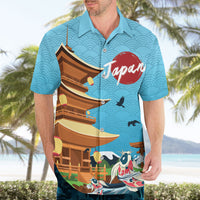 Japan Land Of The Rising Sun Hawaiian Shirt Japanese Pagoda Koi Fish