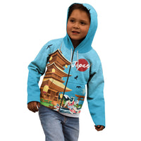 Japan Land Of The Rising Sun Kid Hoodie Japanese Pagoda Koi Fish