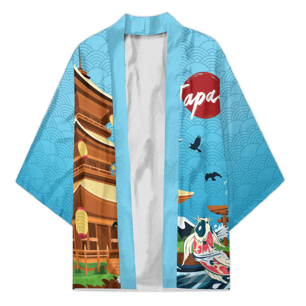 Japan Land Of The Rising Sun Kimono Japanese Pagoda Koi Fish
