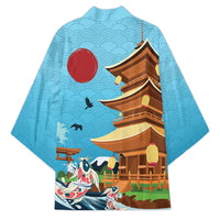 Japan Land Of The Rising Sun Kimono Japanese Pagoda Koi Fish