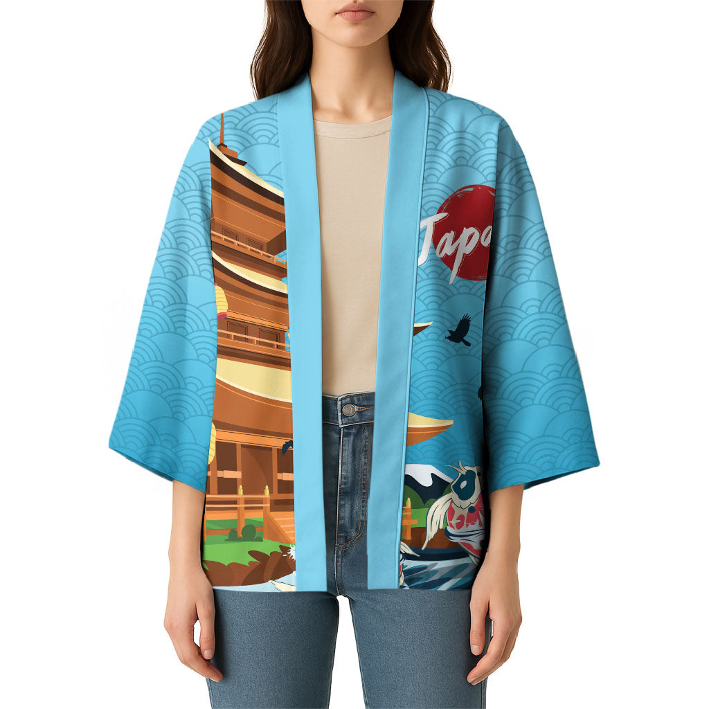Japan Land Of The Rising Sun Kimono Japanese Pagoda Koi Fish