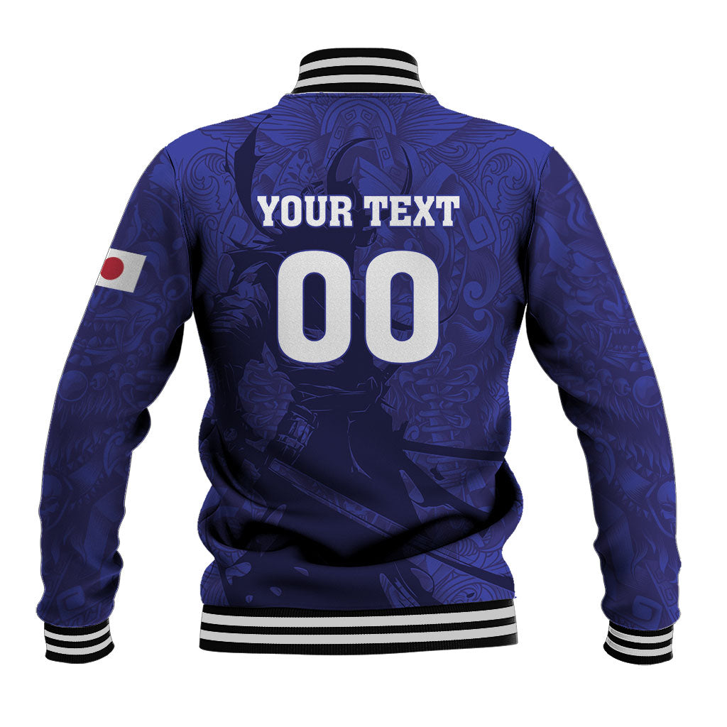 Custom Japan Samurai Blue 2026 Football Baseball Jacket Go Champion