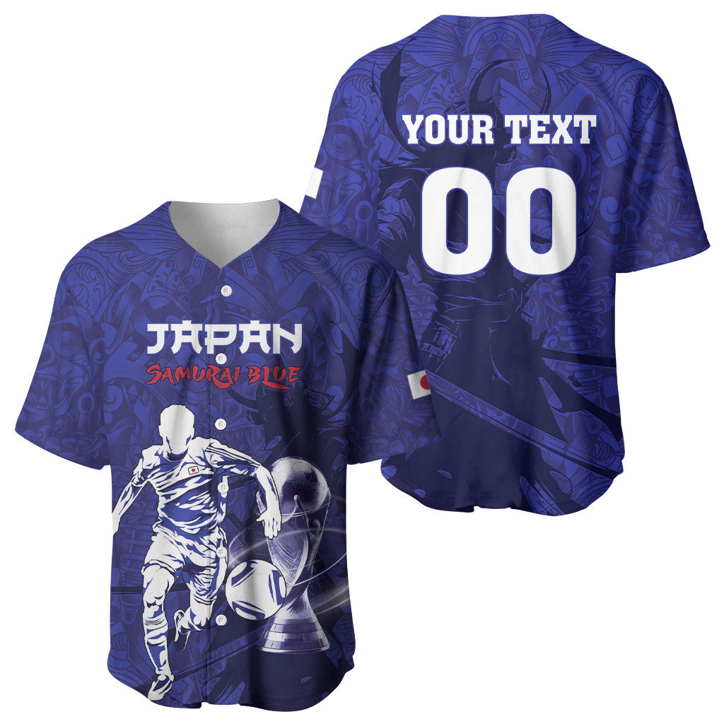 Custom Japan Samurai Blue 2026 Football Baseball Jersey Go Champion