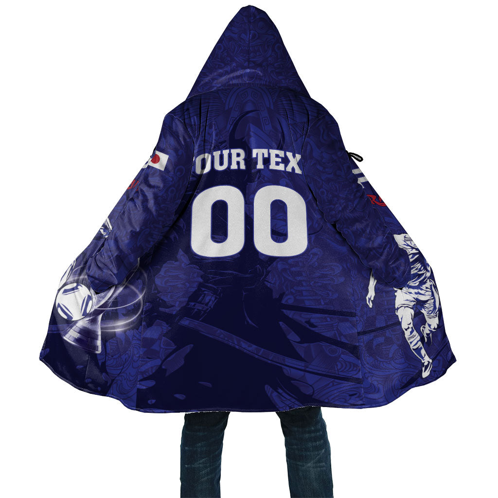 Custom Japan Samurai Blue 2026 Football Cloak Go Champion