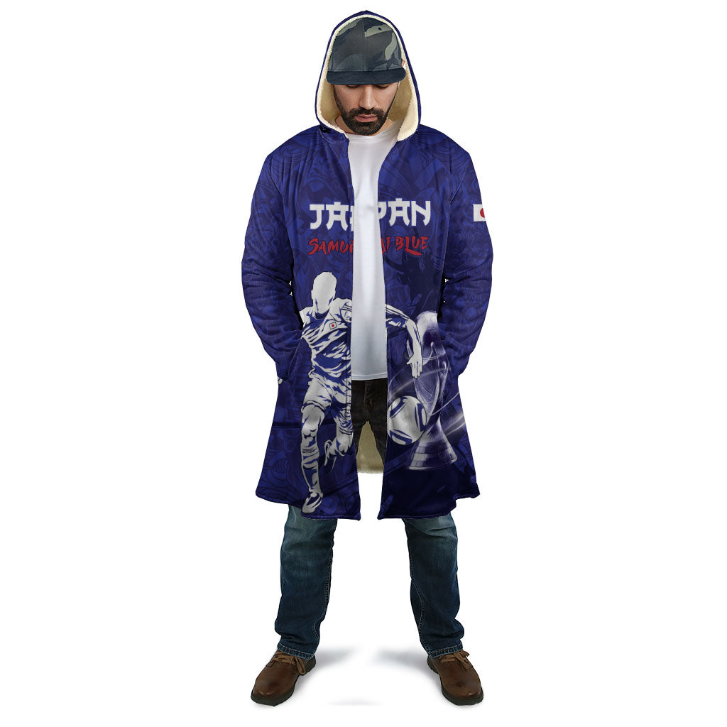 Custom Japan Samurai Blue 2026 Football Cloak Go Champion