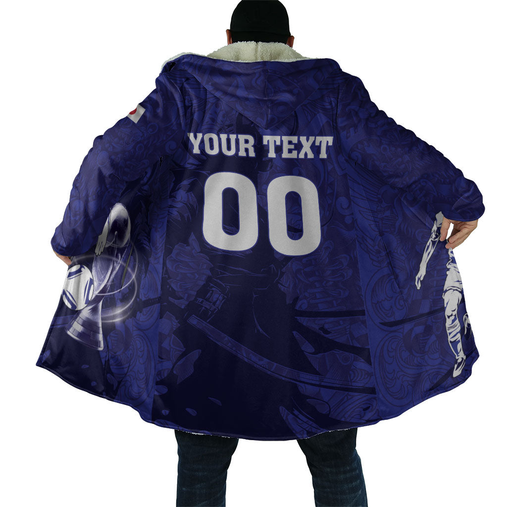 Custom Japan Samurai Blue 2026 Football Cloak Go Champion
