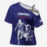 Custom Japan Samurai Blue 2026 Football Cross Shoulder Shirt Go Champion