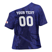 Custom Japan Samurai Blue 2026 Football Cross Shoulder Shirt Go Champion