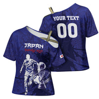 Custom Japan Samurai Blue 2026 Football Cross Shoulder Shirt Go Champion