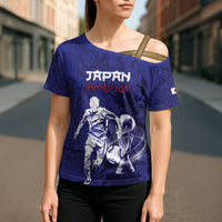 Custom Japan Samurai Blue 2026 Football Cross Shoulder Shirt Go Champion