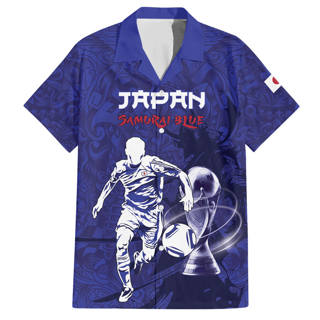 Custom Japan Samurai Blue 2026 Football Hawaiian Shirt Go Champion