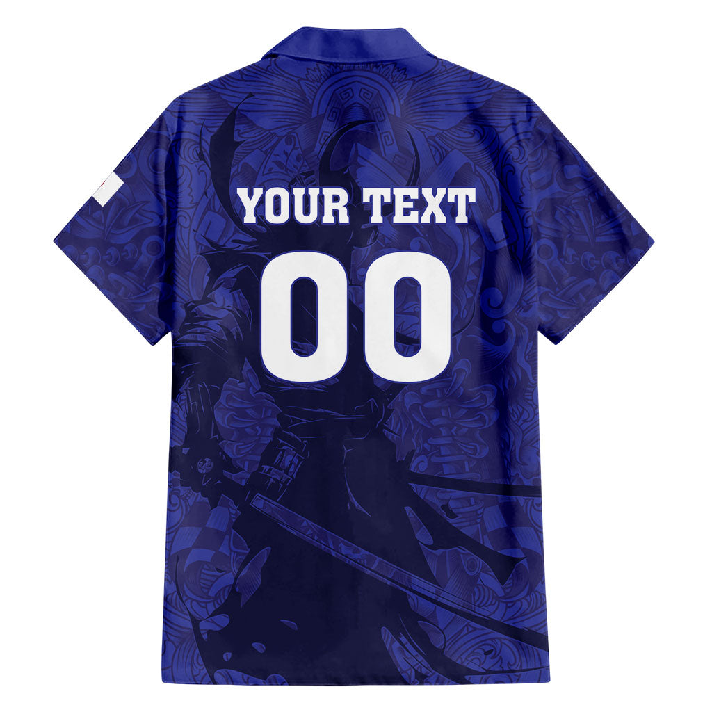 Custom Japan Samurai Blue 2026 Football Hawaiian Shirt Go Champion