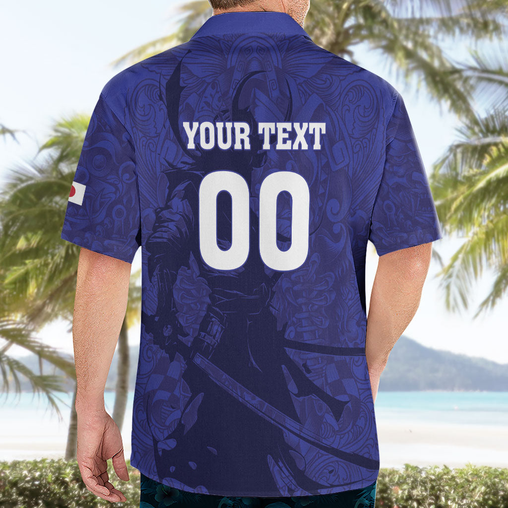Custom Japan Samurai Blue 2026 Football Hawaiian Shirt Go Champion