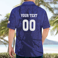 Custom Japan Samurai Blue 2026 Football Hawaiian Shirt Go Champion