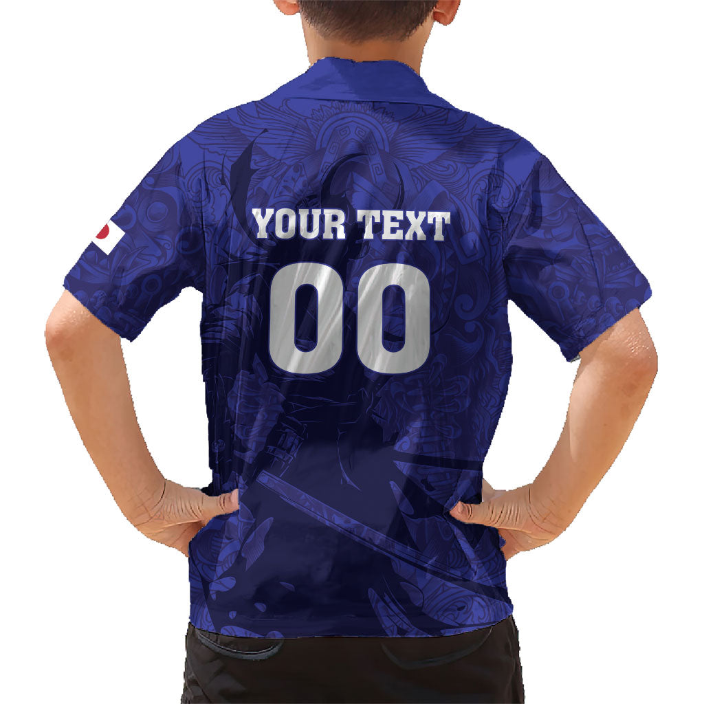 Custom Japan Samurai Blue 2026 Football Hawaiian Shirt Go Champion