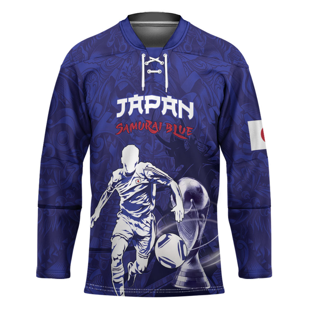 Custom Japan Samurai Blue 2026 Football Hockey Jersey Go Champion