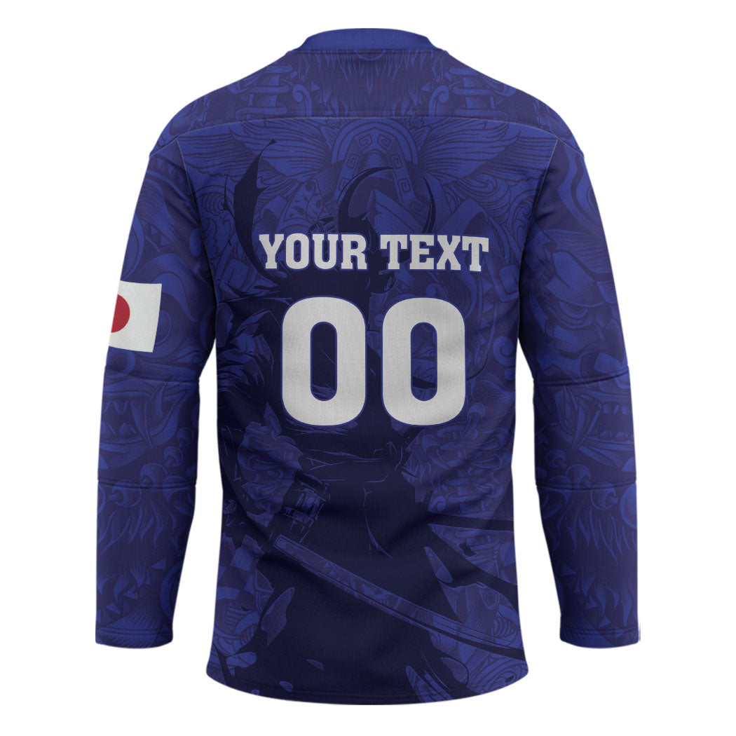 Custom Japan Samurai Blue 2026 Football Hockey Jersey Go Champion