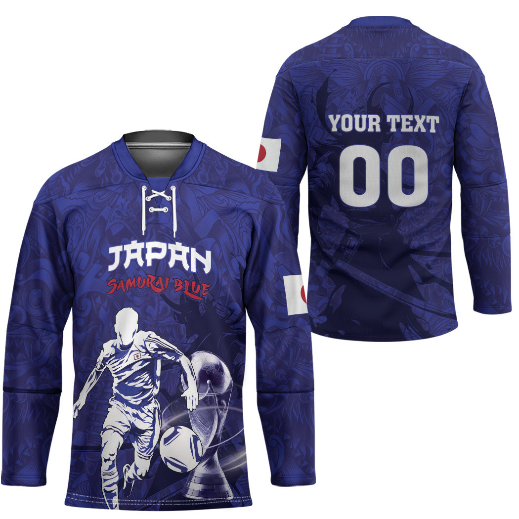 Custom Japan Samurai Blue 2026 Football Hockey Jersey Go Champion