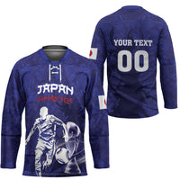 Custom Japan Samurai Blue 2026 Football Hockey Jersey Go Champion
