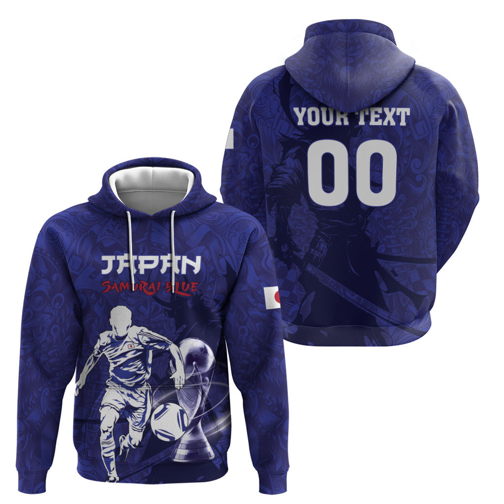 Custom Japan Samurai Blue 2026 Football Hoodie Go Champion