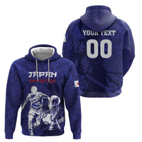 Custom Japan Samurai Blue 2026 Football Hoodie Go Champion