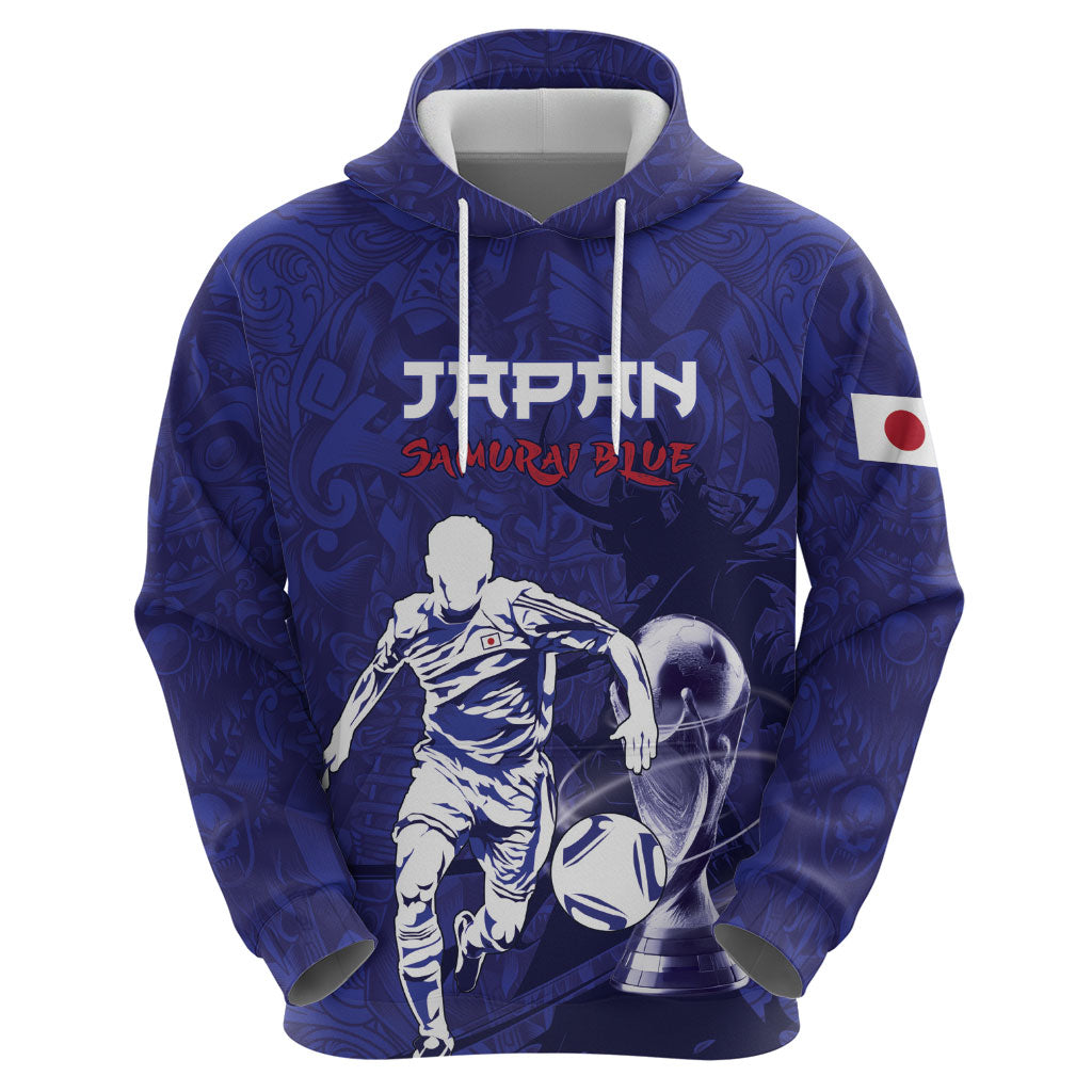 Custom Japan Samurai Blue 2026 Football Hoodie Go Champion