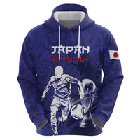 Custom Japan Samurai Blue 2026 Football Hoodie Go Champion