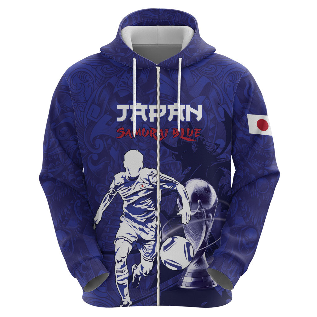 Custom Japan Samurai Blue 2026 Football Hoodie Go Champion