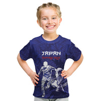 Custom Japan Samurai Blue 2026 Football Kid T Shirt Go Champion