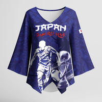 Custom Japan Samurai Blue 2026 Football Kimono Sleeve Blouse Go Champion