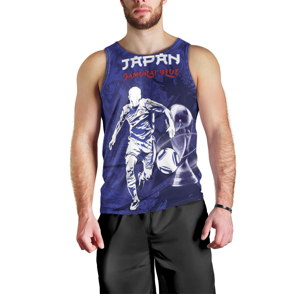 Custom Japan Samurai Blue 2026 Football Men Tank Top Go Champion