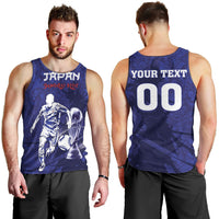 Custom Japan Samurai Blue 2026 Football Men Tank Top Go Champion