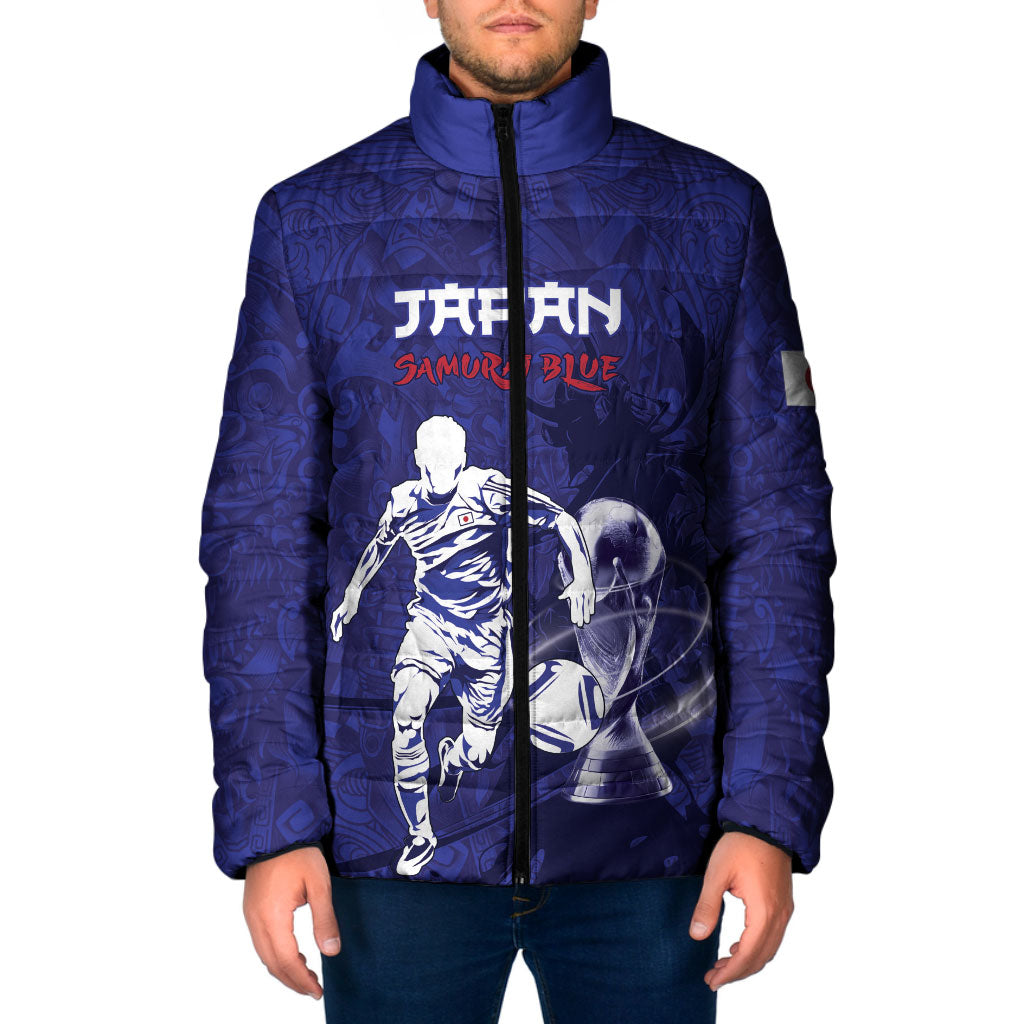 Custom Japan Samurai Blue 2026 Football Padded Jacket Go Champion