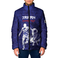 Custom Japan Samurai Blue 2026 Football Padded Jacket Go Champion