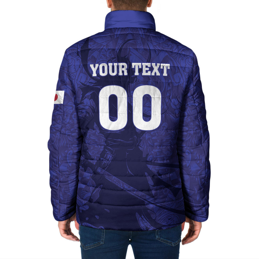 Custom Japan Samurai Blue 2026 Football Padded Jacket Go Champion