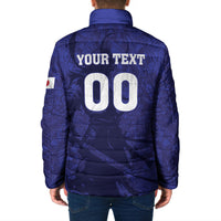 Custom Japan Samurai Blue 2026 Football Padded Jacket Go Champion