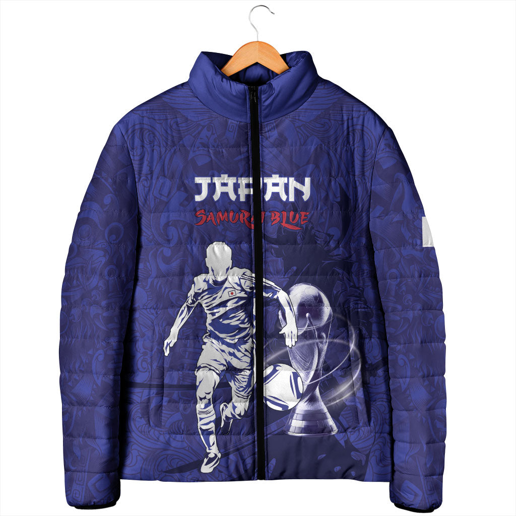 Custom Japan Samurai Blue 2026 Football Padded Jacket Go Champion