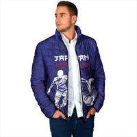 Custom Japan Samurai Blue 2026 Football Padded Jacket Go Champion