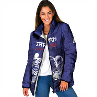 Custom Japan Samurai Blue 2026 Football Padded Jacket Go Champion