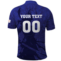 Custom Japan Samurai Blue 2026 Football Polo Shirt Go Champion