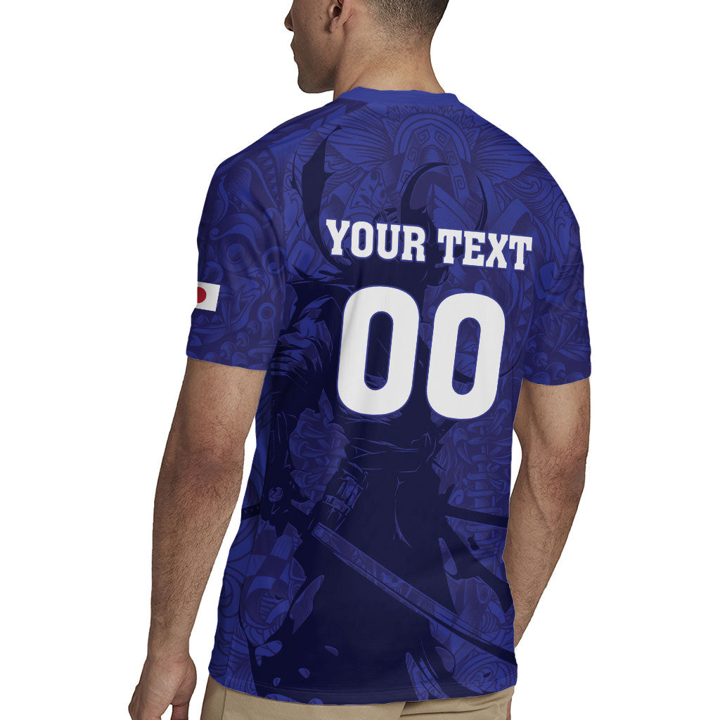 Custom Japan Samurai Blue 2026 Football Rugby Jersey Go Champion