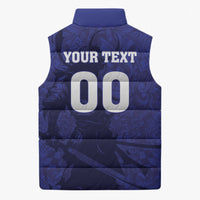 Custom Japan Samurai Blue 2026 Football Sleeveless Puffer Jacket Go Champion